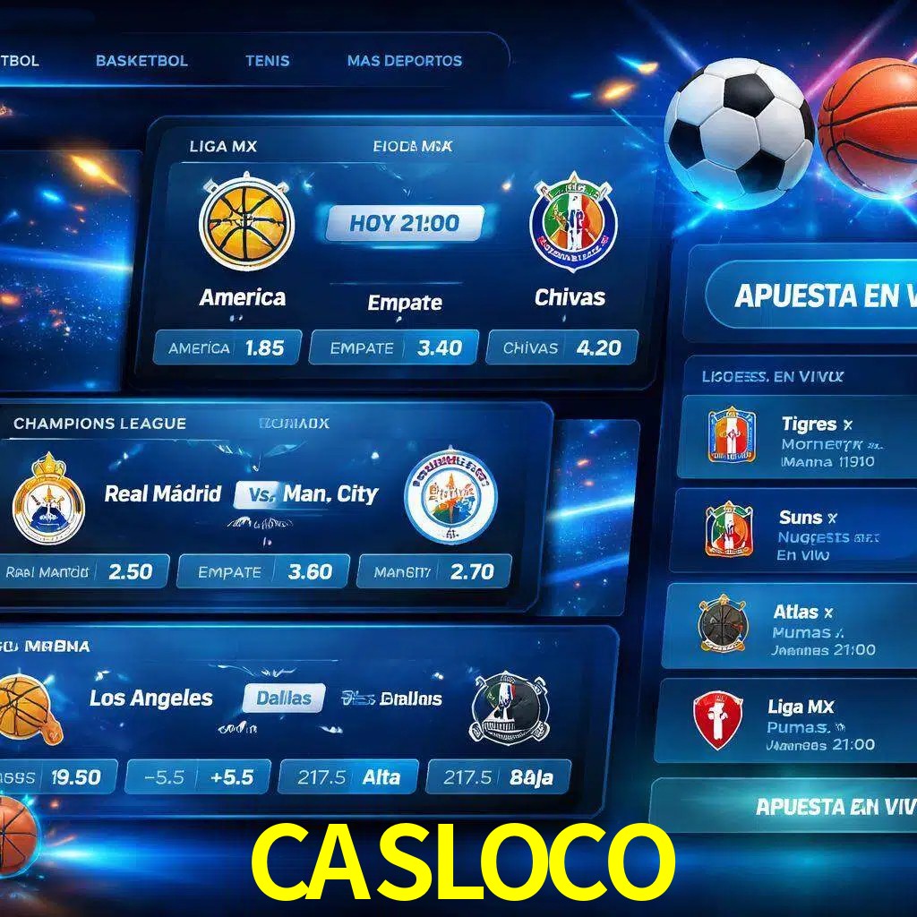 Mercados de apuestas deportivas CASLOCO para jugadores en México